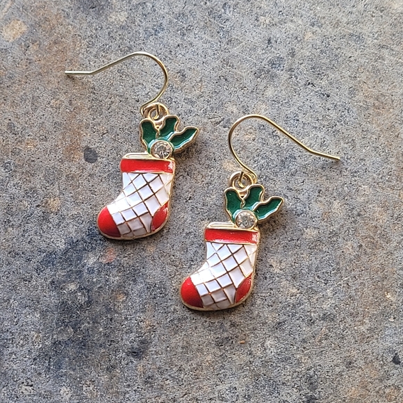 Jewelry - Stockings Holiday Earrings